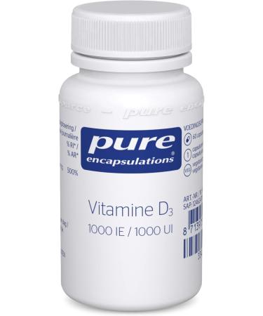 Pure Encapsulations Vitamin D3 400 IU Essential for Bone Metabolism the Immune System Calcium Metabolism and Muscle Function 60 Capsules
