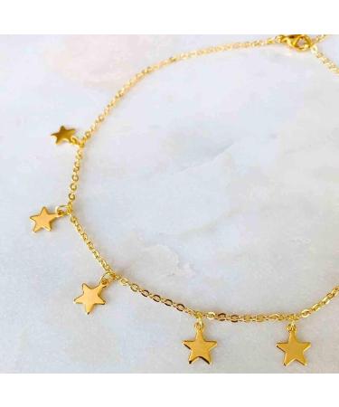 Boho Star Choker Necklace | Gold Dangle Minimalist Jewelry for Women | Perfect Gifts - Buy Online on GoSupps.com