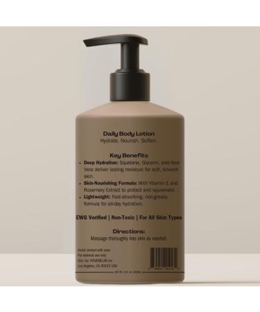 HygieneLab Body Lotion for Men EWG Verified Ultra Hydrating Non-Toxic Fast-Absorbing Fragrance-Free Unscented Paraben-Free Sulfate-Free Daily body lotion for Dry Skin & Sensitive Skin 12oz - Buy Online on GoSupps.com