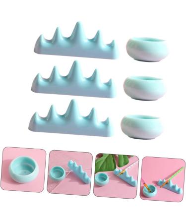 DOITOOL 4 Sets Nail Art Brush Cup Nail Art Pen Holder Pens + Pencil Gel Acetona Soak off Sponge Paint Brush Chinese Brush Holder Candle Holder Nail Steamer Plastic Washing Cups Accessories - Buy Online on GoSupps.com