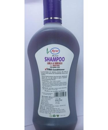 Ayur Herbals Shampoo Amla Shikakai & Reetha 500ml - Nourishing Shampoo for Normal Hair - International Shipping Available - Buy Online on GoSupps.com