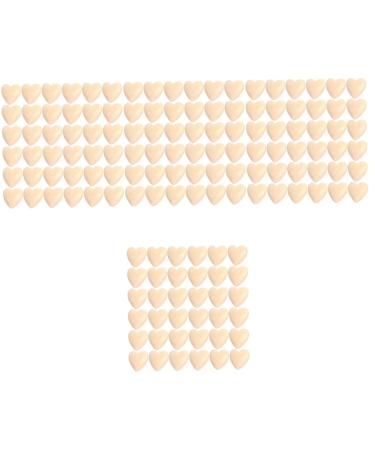 Safigle 200 Stk Log Color Peach Cherz Spacer Bear Spacer-Kreis-Perlen Rustic farmer's beads Haborous accessories to make your own pearls to tinker child wooden manual heart-shaped pearls