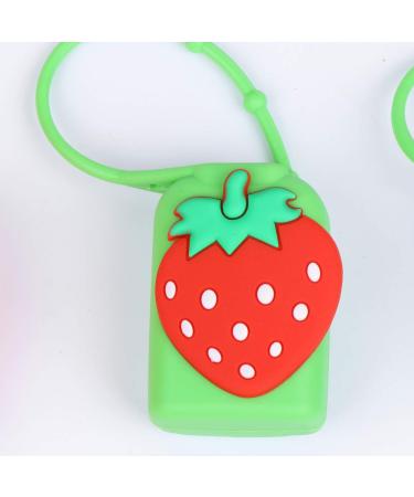 10Pcs Silicone Fruit Pattern Roller Bottle Holder Sleeve Keychain for 30ml Essential Oil Bottles - Travel Cover with Rope - Buy Online on GoSupps.com