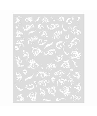 Nail Supplies Manicure Decor Retro Nail Decorations Nail Art Decorations Nail Art Sticker Boho Totem Nail Sticker Nail Jewelry Accessories(2 white) White2