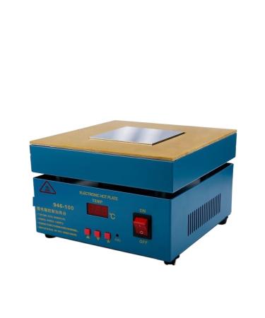 600W 946C Electronic heating plate Preheat digital preheating station 200x200mm for PCB SMD heating LED lamp Delay to maintain a constant temperature (color: 1 UK size: 100mmx10 100mmx100mm 1 UK