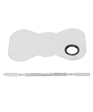 Shop Premium Cosmetic Makeup Palette Set | Stainless Steel Mixing Tray & Spatula for Flawless Foundation & Nail Art - International Shipping Available - Buy Online on GoSupps.com