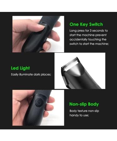 Professional Hair Clippers for Men | Waterproof Trimmer for Groin Body & Armpit Hair | Ceramic Blade Wet/Dry Grooming Tool - Buy Online on GoSupps.com