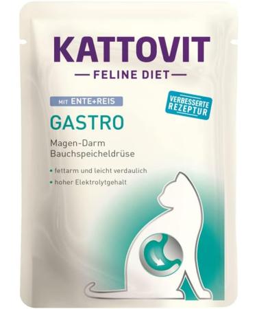 Kattovit Feline Diet Gastro Bundle 20x85g - Special Wet Food for Cats with Gastrointestinal Issues - 4 Varieties Available - Buy Online on GoSupps.com