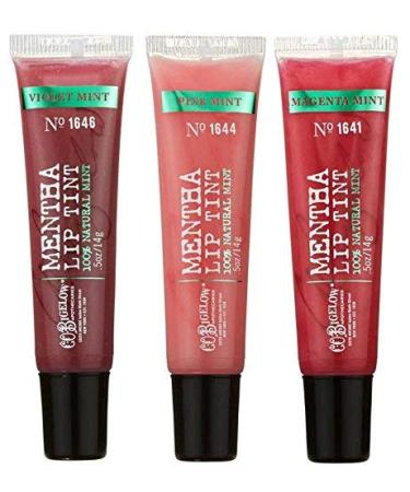 Bath & Body Works C.O. Bigelow Mentha Lip Tint (Pack of 3) (Violet/Pink/Magenta Mint)