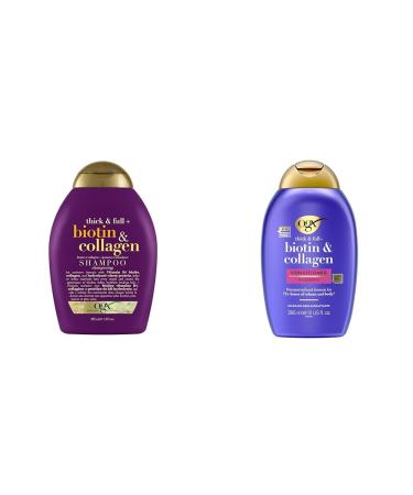 Pack of 2 - OGX Biotin & Collagen Shampoo + Conditioner Thick and Full 385ml
