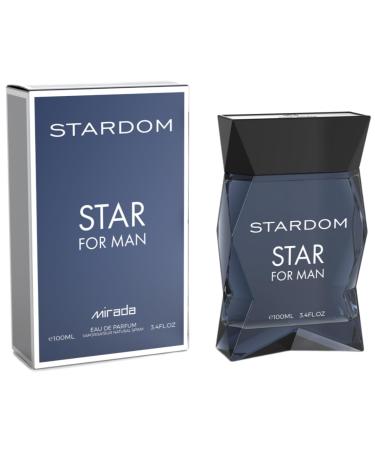 MIRADA Stardom Star Men's Eau de Parfum (EDP) 3.4 FL. Oz (100ml) Men s Perfume with Notes of Lemon Lime Grapefruit Mint Pink Pepper Ginger Nutmeg Jasmine Incense Vetiver Cedar Sandalwood
