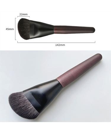 MADALIAN Styling Foundation Brush - Goat Hair Multi-Use Concealer Makeup Brush | White Star Design | Premium Beauty Tool - Buy Online on GoSupps.com