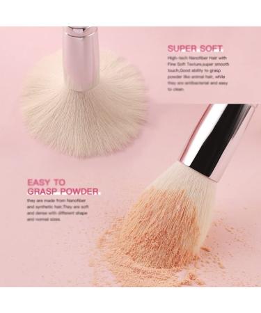 Buy Professional Black Makeup Brushes Set | Natural Goat Hair Foundation Powder Contour & Eyeshadow Brushes - International Shipping Available - Buy Online on GoSupps.com