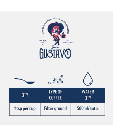 Cafe Senor Gustavo El Magnifico Whole Beans - Mocha Java Light Roast Coffee Savory with Slight Bitter Flavor Kosher Certified Coffee South Central America Sourced Beans - (908 Grams) El Magnifico - Mocha Java 908 g (Pack of 1) - Buy Online on GoSupps.com