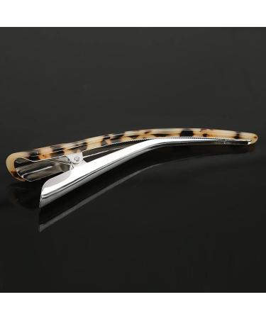 Shop Dailymall Women's Handmade Leopard Print Duckbill Hair Clip - Brown | Stylish Hair Accessories for Every Occasion - Buy Online on GoSupps.com