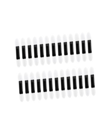 Housoutil 100pcs Sponge Eyeshadow Brush Eye Shadow Applicator Makeup Brush Miss Eye Shadow Stick Major M White
