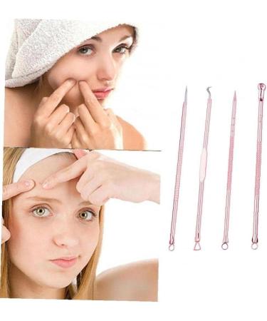 4 Pcs / Set Blackhead Removal Tool Pimple Cleaning Tool Kit Stainless Steel Acne Pimle Extractor Acne Remover Tool with Box (ROS & Eacute Gold) Durable Design - Buy Online on GoSupps.com