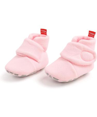 Matt Keely Baby Anti-Slip Soft Sole Slipper Booties | Pink Winter Boots 6-12 Months - Buy Online on GoSupps.com