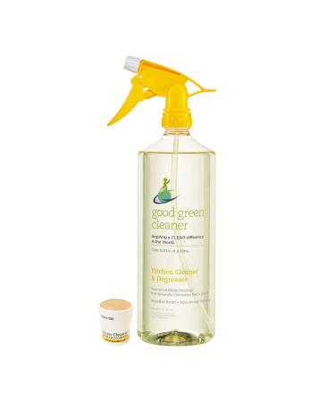 Kitchen Cleaner and Degreaser Starter Set | 32 ounce Reusable Spray Bottle | Biodegradable Formula | Clean Your Kitchen Safely and Effectively | Includes 1 Pod