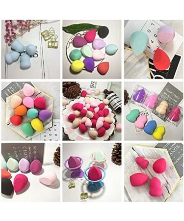 Makeup Sponge Cleaning Makeup Sponges Water Drop Sponge Puff Multiple Color Cosmetic Smooth Powder Basic Sponge Makeup Brush Tool Makeup Sponge Holder(Pink) - Buy Online on GoSupps.com
