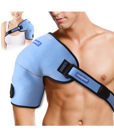 Comfpack 3D XL Shoulder Ice Pack Rotator Cuff Hot Cold Therapy Shoulder Support Ice Wrap for Frozen Shoulder Sports Injuries Bursitis Tendinitis Surgery Recovery Left or Right Shoulder