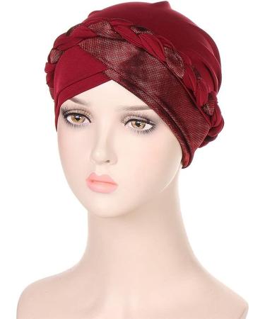 2pcs Adjustable Sleeping Caps for Women - Braid Head Wrap Turban Hat for Curly Hair - Buy Online on GoSupps.com
