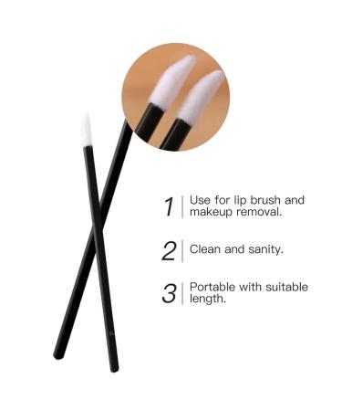 500PCS Disposable Lip Brushes Kits - Lipstick Gloss Wands Applicator Perfect Makeup Tool (Black) for Professional Use | International Shipping Available - Buy Online on GoSupps.com