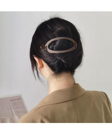 French Hair Barrette Clips Large Hair Clips for French Twist Clip for Bun Ponytail Holder Closure Hair Slide No Slip Grip Hairpins Matte Hair Claw Clips Accessories for Women Girls - Buy Online on GoSupps.com