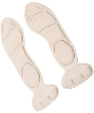 Exceart Women's Heel Cushion Inserts & Insoles Comfort & Support for High Heels | Creamy White & Black - Buy Online on GoSupps.com
