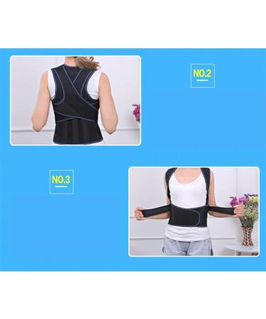 Buy DFHBFG Back Lumbar Support Belt | Posture Corrector Neoprene Vest | Orthopedic Back Brace & Spine Straightener (M Code) - International Shipping Available - Buy Online on GoSupps.com