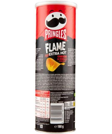 Pringles Flame Extra Hot Cheese Salty Snacks with Spicy Cheese Flavour 160g Pack of 3 - Buy Online on GoSupps.com