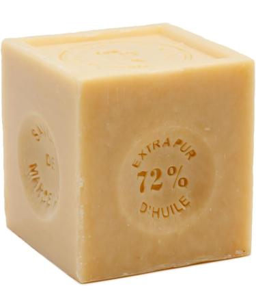 Savon De Marseille - French Soap Cube for Laundry and Household Washing - Made with Organic Vegetable Oil - 300 Gram Cube Unscented 300 g (Pack of 1) - Buy Online on GoSupps.com