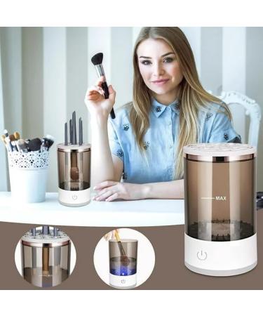 Electric Makeup Brush Cleaner Machine USB Makeup Brush Cleaner Cosmetic Brush Cleaner Automatic Spinning Makeup Brush Cleaner Fit for All Size Makeup Brush - Buy Online on GoSupps.com