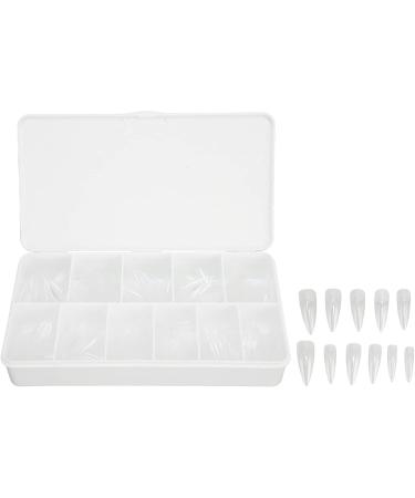 Long Clear Fake Nails Set Ultra Thin Breathable ABS Material Suitable for Acrylic Nails Dip Powder and Gel Polish 550 Pieces for Nail Salon Home DIY Weddings Halloween - Buy Online on GoSupps.com