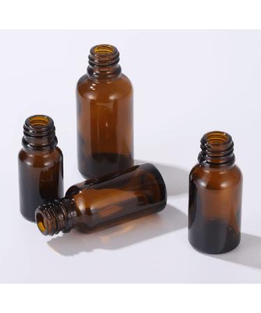 6 Pack 30ml Amber Glass Lotion Pump Bottles Travel-Friendly Empty Containers for Cream & Foundation - Buy Online on GoSupps.com