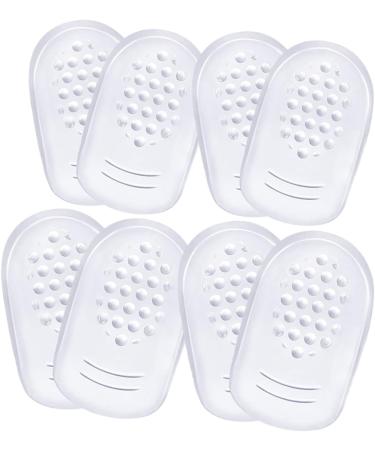 NOLITOY 8 Pairs Self-Adhesive Heel Pads for Women | Clear High Heel Cushion Inserts & Grips for Ultimate Comfort - Buy Online on GoSupps.com