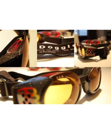 Doggles ILS X-Small Racing Flames Frame with Orange Lens - XS 1 - Buy Online on GoSupps.com