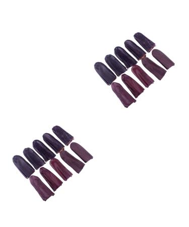 TEHAUX 20 Pcs Finger Protection Cot Application Finger Cover Thimbles Finger Finger Cracking Sleeve Reusable Finger Cover Metal Coins Protective Cover Finger Guitar Splint Child As Shownx2pcs Mx2pcs