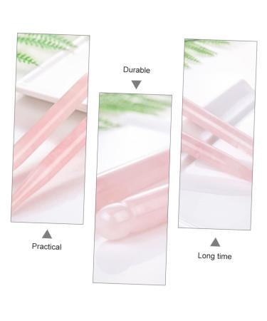Beavorty Rose Quartz Acupuncture Pen - Crystal Massage Tool for Women | Gua Sha Facial Massager & Body Shaving | Natural Jade Pink 12x1.3cm - Buy Online on GoSupps.com
