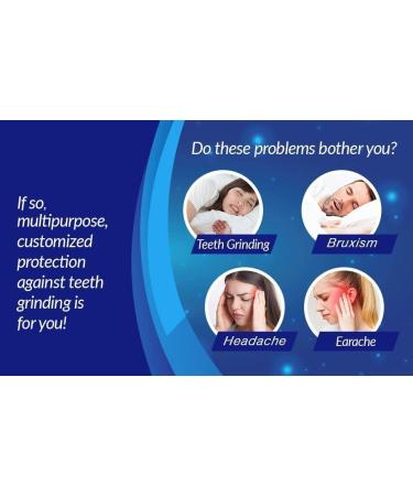 Teeth Grinding Mouth Guard 8 Pack - Bruxism & Clenching Dental Guard for Nighttime - 2 Sizes - Buy Online on GoSupps.com