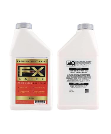 Liquid Latex Fashions | Ammonia-Free Natural Face Paint for Kids & Adults | 16 oz Red | Ideal for Artwork Parties Cosplays & Concerts - Buy Online on GoSupps.com