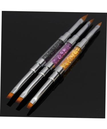 FRCOLOR Nails Kits Nail Dotting Tool Nail Drawing Kit Nail Art Tool Kit Nail Art Liner Nail Salon Kit Nail Builder Brush Nail Brush Manicure Kit Flat Brush Pen Nail Pen Crystal medium Black - Buy Online on GoSupps.com