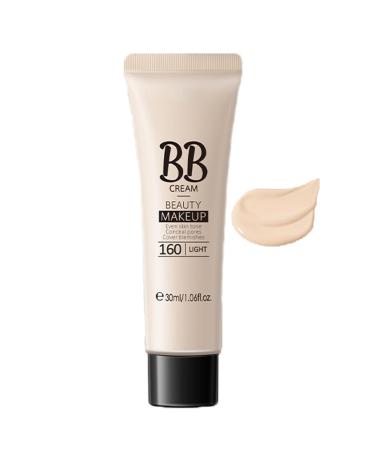 BB Cream All-in-1 Oil Free Perfecting Tinted Moisturiser Moisturizing Concealer Even Skin Tone Makeup Base Flawless Moisturizing Oil Control Lightweight & Smoothing Natural Vegan bb Cream (Light)