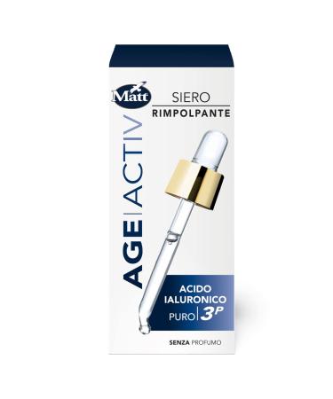 Matt Age Activ Viso Concentrato Rimpolpante Elisir Supremo with Hyaluronic Acid Puro 3P Lifting Totale 30 ml bottle