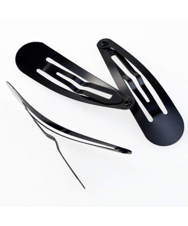 30 Pieces Metal Snap Hair Clips 3.1 Inch Large No Slip Hair Barrettes Metal Barrettes Hair Styling Clips Accessories for Kids Girls and Women (Gold Silver Black) - Buy Online on GoSupps.com