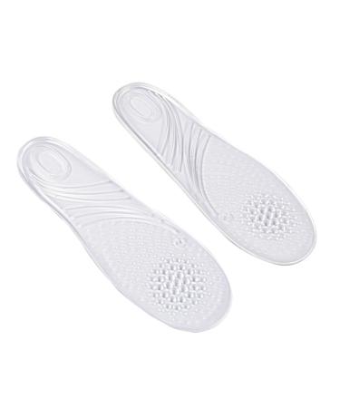NOLITOY 2 Pairs Shoe Cushions Massaging Insoles Foot Care Insoles Transparent Insoles Invisible Massage Insoles Gel Insoles Anti-Slip Insoles Lightweight Insoles Invisible Insoles
