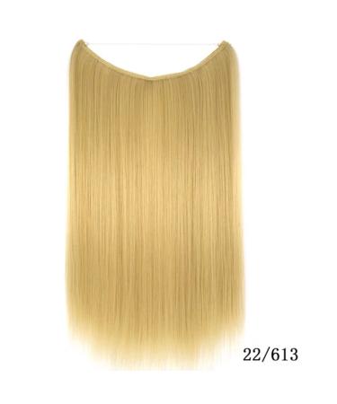 Buy Iluu Secret Hidden Wire Straight Hair Extensions - 22in 80g Heat-Resistant Synthetic Fiber Blonde Highlights for Women - International Shipping Available - Buy Online on GoSupps.com