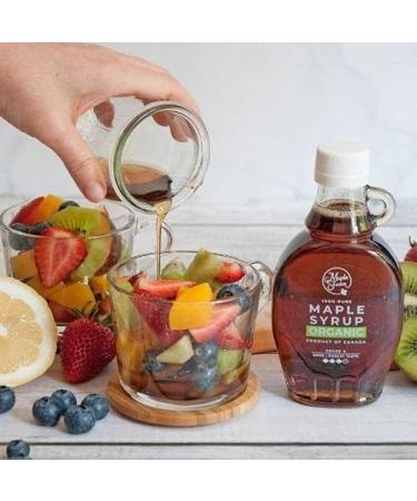 MapleFarm - Pure Canadian ORGANIC Maple Syrup Grade A (Dark Taste Sturdy) - 500 ml (Pack of 1) - Pure Maple Syrup - Organic Maple Juice - Buy Online on GoSupps.com