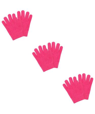 FRCOLOR 3 Pairs of Moisturising Night Gloves Spa Gloves for Dry Hands Salon Accessories Exfoliating Smooth Gloves Moisturising Gloves for Women