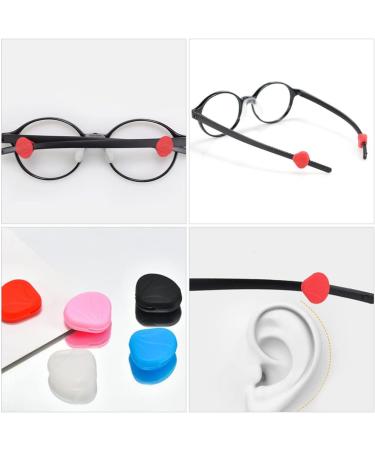 Beavorty Anti-Slip Glasses Ear Hooks - 20 Pairs Comfortable Silicone Sleeves for Glasses & Sunglasses - Red Accessories - Buy Online on GoSupps.com